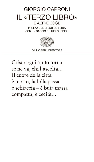 Il «Terzo libro» e altre cose