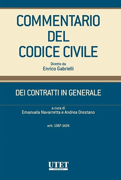 DEI CONTRATTI IN GENERALE (artt.1387-1424) volume 3