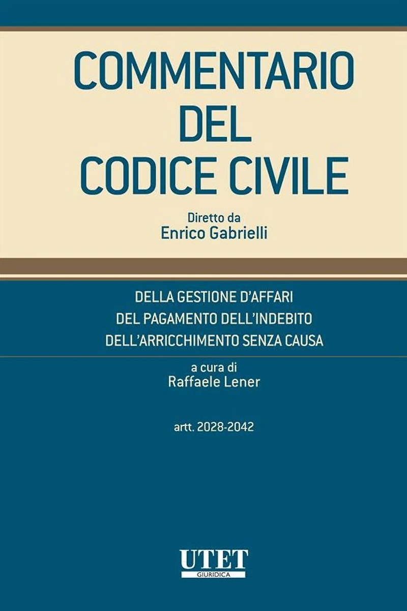 Commentario del Codice Civile diretto da Enrico Gabrielli