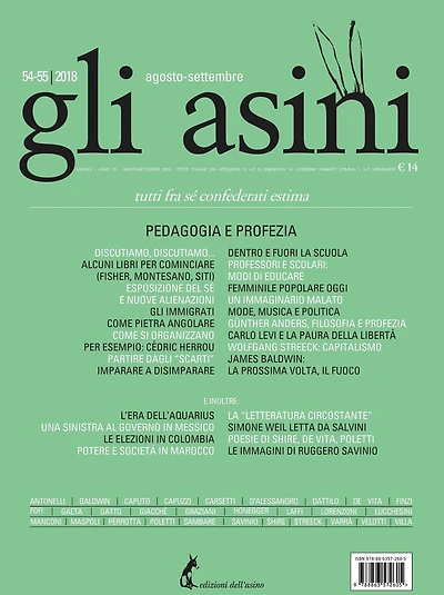 "Gli asini" n.54-55 agosto settembre 2018