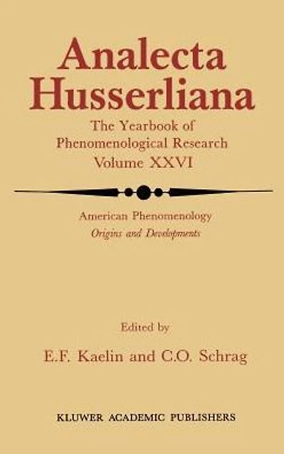 American Phenomenology: Origins and Developments