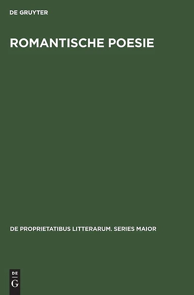Romantische Poesie: Begriff und Bedeutung bei Friedrich Schlegel