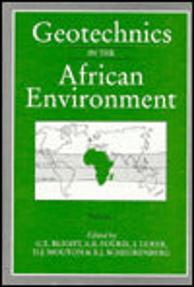 Geotechnics the African Environment, volume 1: Proceedings of 10th regional conference for Africa on soil mechananics foundation engineering & 3rd international tropical residual soils, Maseru, 23-27 September 1991, 2 volumes