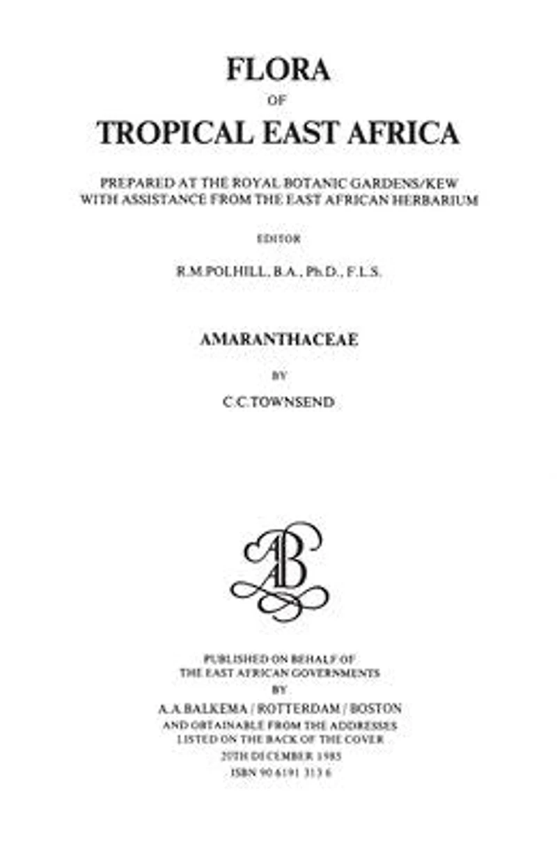 Flora of Tropical East Africa -Amaranthaceae (1985)