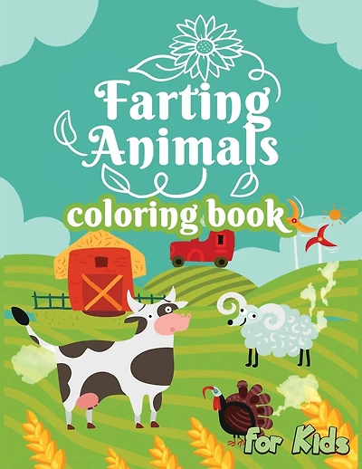 Farting Animals Coloring Book for Kids