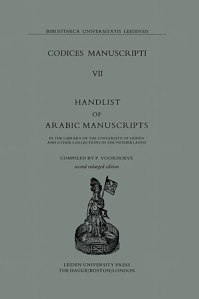 Codices Manuscripti: Handlist of Arabic Manuscripts