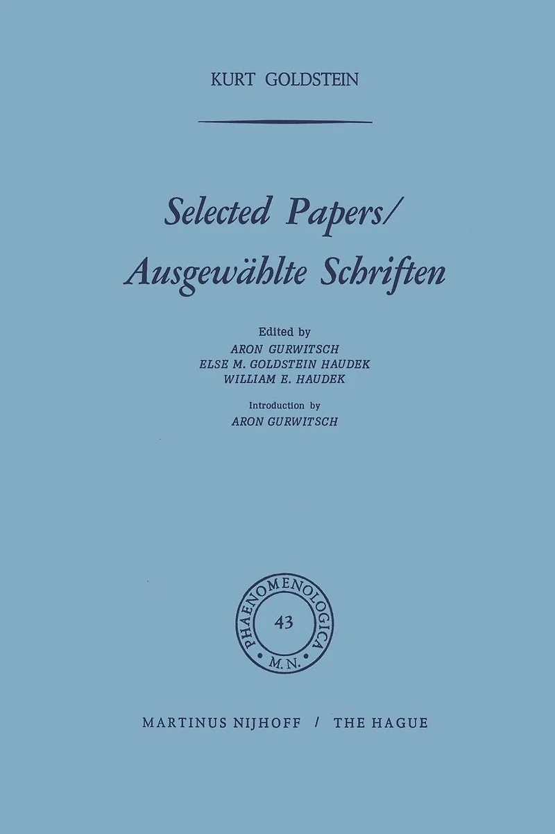 Selected Papers/Ausgewählte Schriften