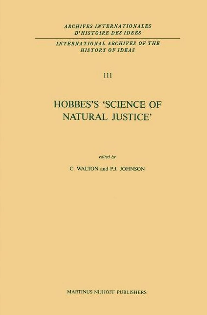Hobbes's 'Science of Natural Justice'