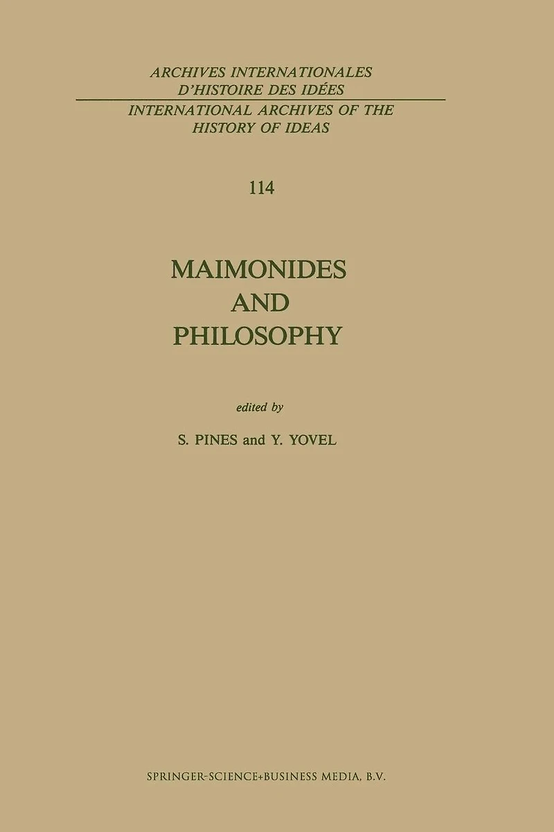 Maimonides and Philosophy