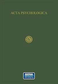 Acta Psychologica: Volume III