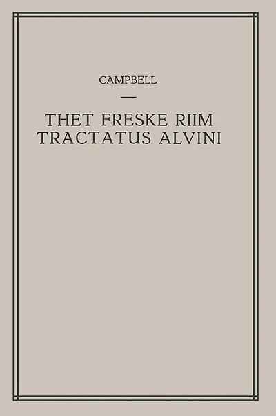 Thet Freske Riim Tractatus Alvini