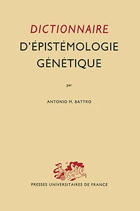 Dictionnaire D'épistémologie Génétique