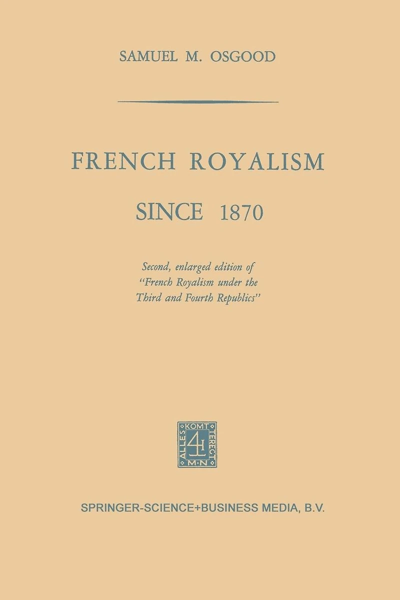 French Royalism Since 1870