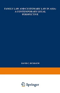 Family Law and Customary Asia: A Contemporary Legal Perspective