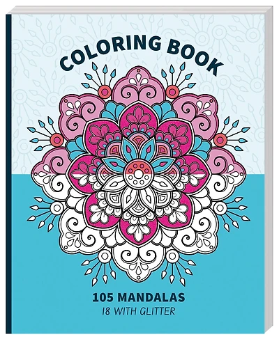 Mandala Glitter Coloring Book