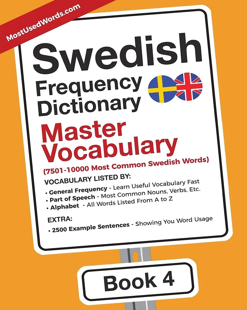 Swedish Frequency Dictionary - Master Vocabulary: 7501-10000 Most Common Swedish Words
