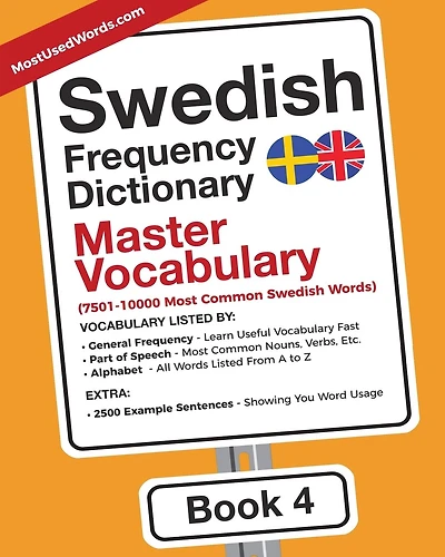 Swedish Frequency Dictionary - Master Vocabulary: 7501-10000 Most Common Swedish Words