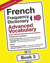 French Frequency Dictionary - Advanced Vocabulary: 5001-7500 Most Common French Words
