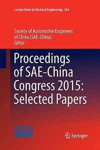 Proceedings of SAE-China Congress 2015: Selected Papers
