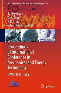 Proceedings of International Conference Mechanical and Energy Technology: ICMET 2019, India