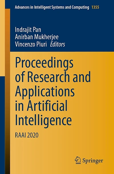 Proceedings of Research and Applications Artificial Intelligence: RAAI 2020