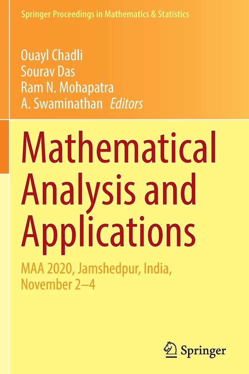 Mathematical Analysis and Applications: MAA 2020, Jamshedpur, India, November 2-4