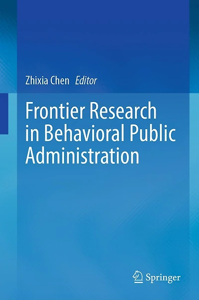 Frontier Research Behavioral Public Administration
