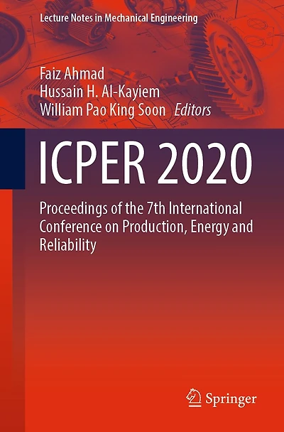 ICPER 2020: Proceedings of the 7th International Conference on Production, Energy and Reliability