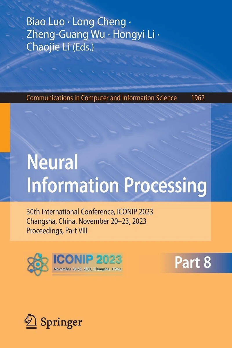 Neural Information Processing: 30th International Conference, ICONIP 2023, Changsha, China, November 20-23, Proceedings, Part VIII