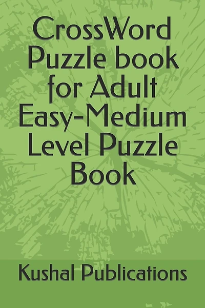 CrossWord Puzzle book for Adult Easy-Medium Level Puzzle Book