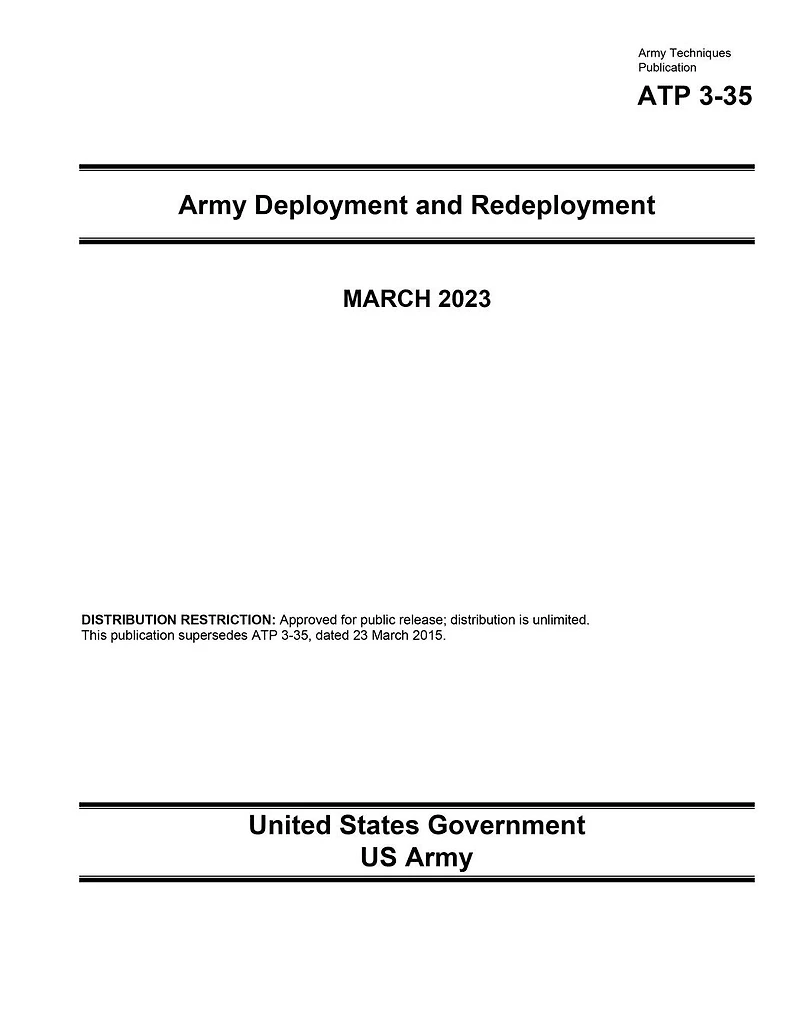 Army Techniques Publication ATP 3-35 Deployment and Redeployment March 2023