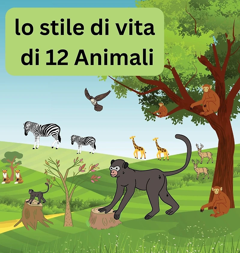 Lo stile di vita 12 animali: conoscere la quotidiana e il percorso animali dal cibo, sonno, divertimento altro ancora
