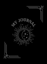 Moon and Stars: A simple journal to write in.