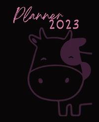 Strawberry Cow 2023 Weekly Planner: Stay Organized: Year At-A-Glance: Weekly Planner: Meal Planner: Budget & Savings Tracker: Habit Tracker: 120 Pages