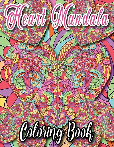 Heart Mandala Coloring Book