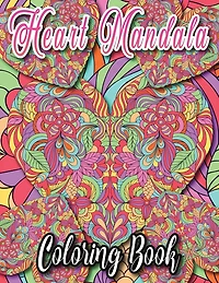 Heart Mandala Coloring Book