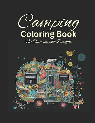 Camping Coloring Book: Adult Coloring Book for Stress Relief and Relaxation