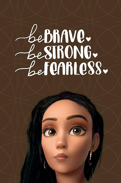 Princess Pasolina "Be Brave. Be Strong. Be Fearless" Lined Notebook for Girls: Cute Notebook for Teens