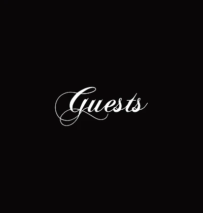 Guests Black Hardcover Guest Book: Hardcover Guestbook No Lines Blank 64 Pages Memory Book Keepsake Sign In Registry for Visitors To Sign Wedding Birthday