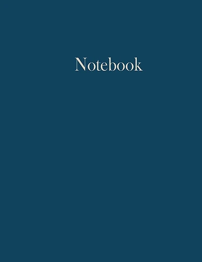 Giant Notebook Journal - 500 Pages: 5 Subjects Composition Notebook - Table of Contents - Numbered Pages - Beautiful Blue Cover - 250 sheets
