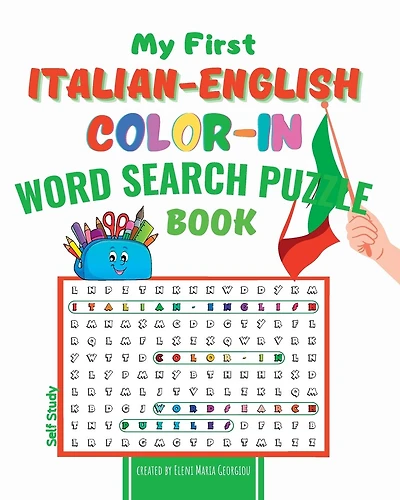 My First Italian-English Color-In Word Search Puzzle Book