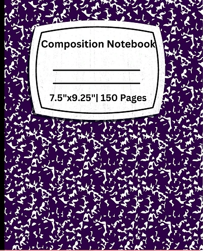 Composition Notebook College Ruled 7.5"x 9.25"