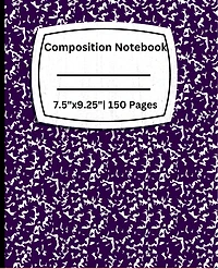 Composition Notebook College Ruled 7.5"x 9.25"
