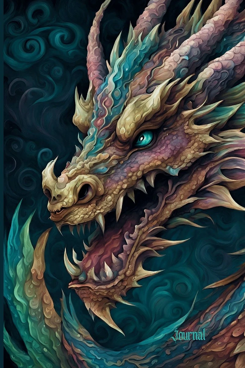 6"x 9" Dragon Journal Notebook, College Ruled, For Work & School, Travel, Diary Notepad