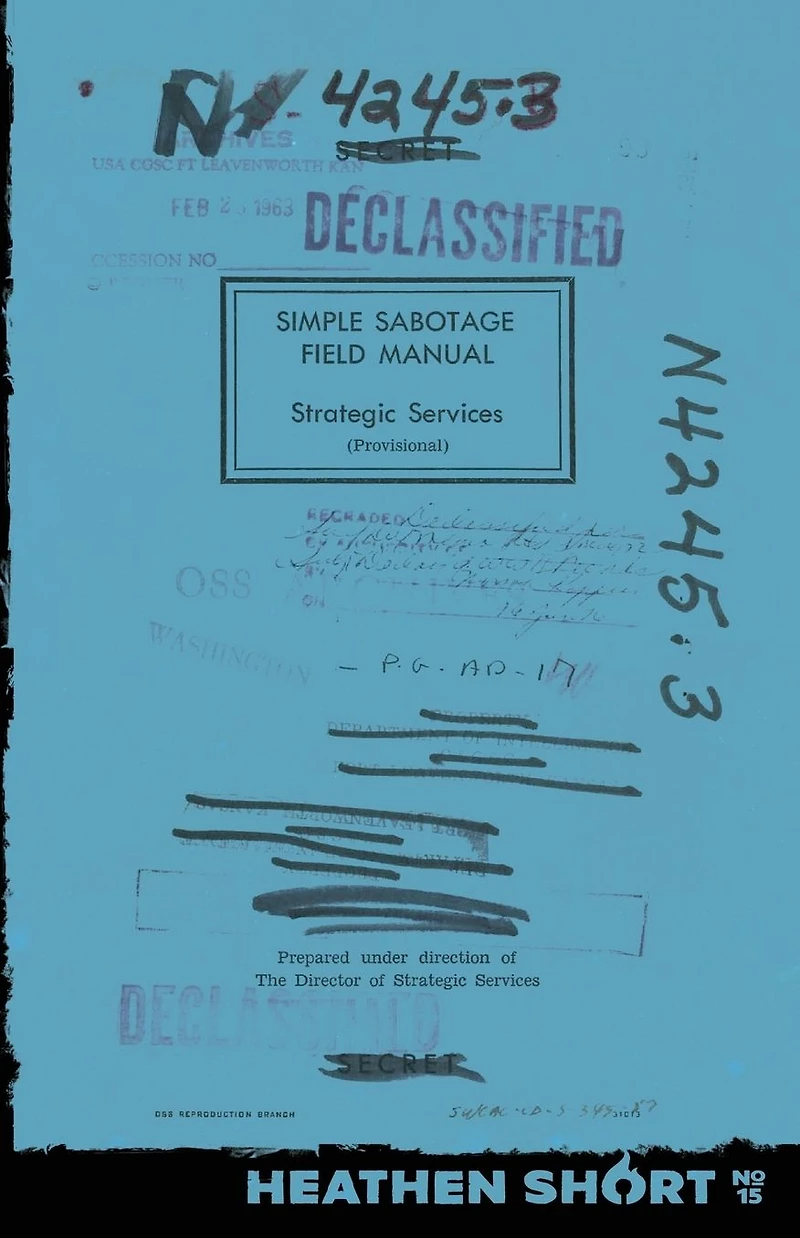 Simple Sabotage Field Manual