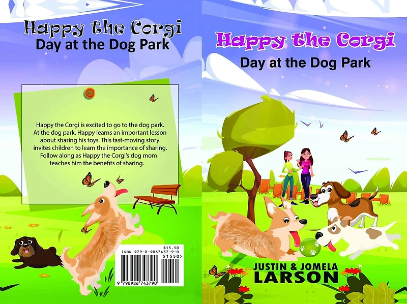 Happy the Corgi Day at Dog park: Park