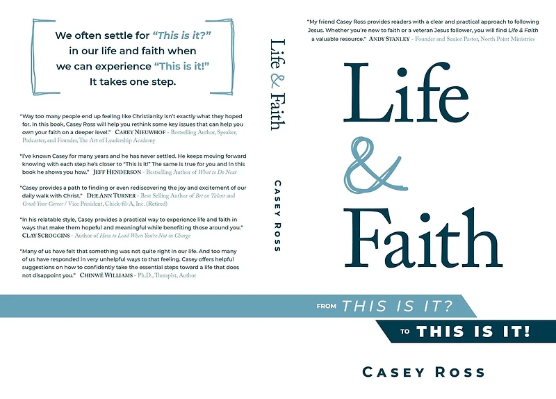 Life & Faith: from "This is it?" to it!"