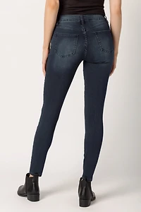YMI Dark Wash Mid-Rise Skinny Jean