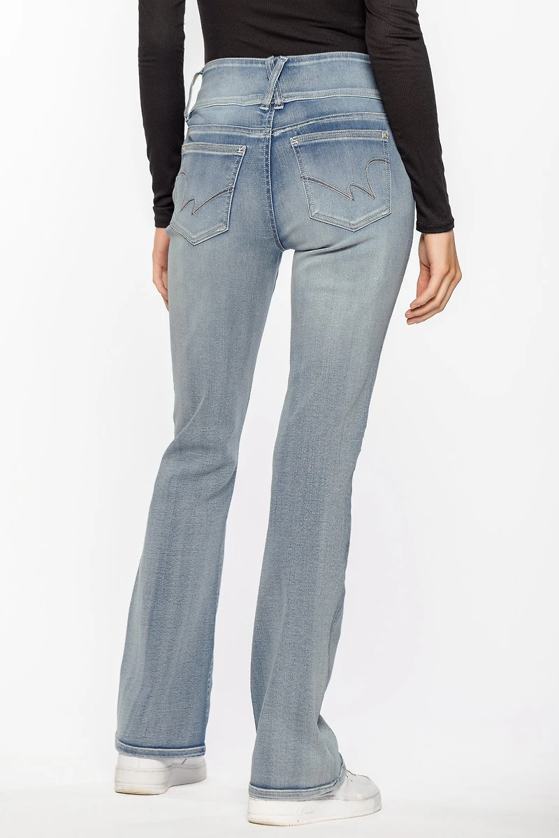 WallFlower Mel Wash Sassy High-Rise Bootcut Jean