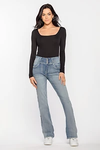 WallFlower Mel Wash Sassy High-Rise Bootcut Jean